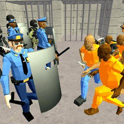 Game Battle Simulator - Police Prison  hay