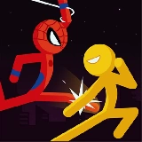 Police Stick man wrestling Fighting